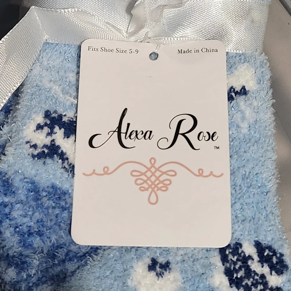 Sock Set Adult Muk Luks Short Cabin Set L/XL and Alexa‎ Rose Sock Size 9-11 Cozy